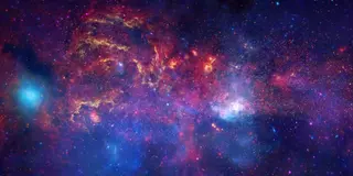 Zentrum der Milchstraße — NASA Hubble Aufnahme in Falschfarben